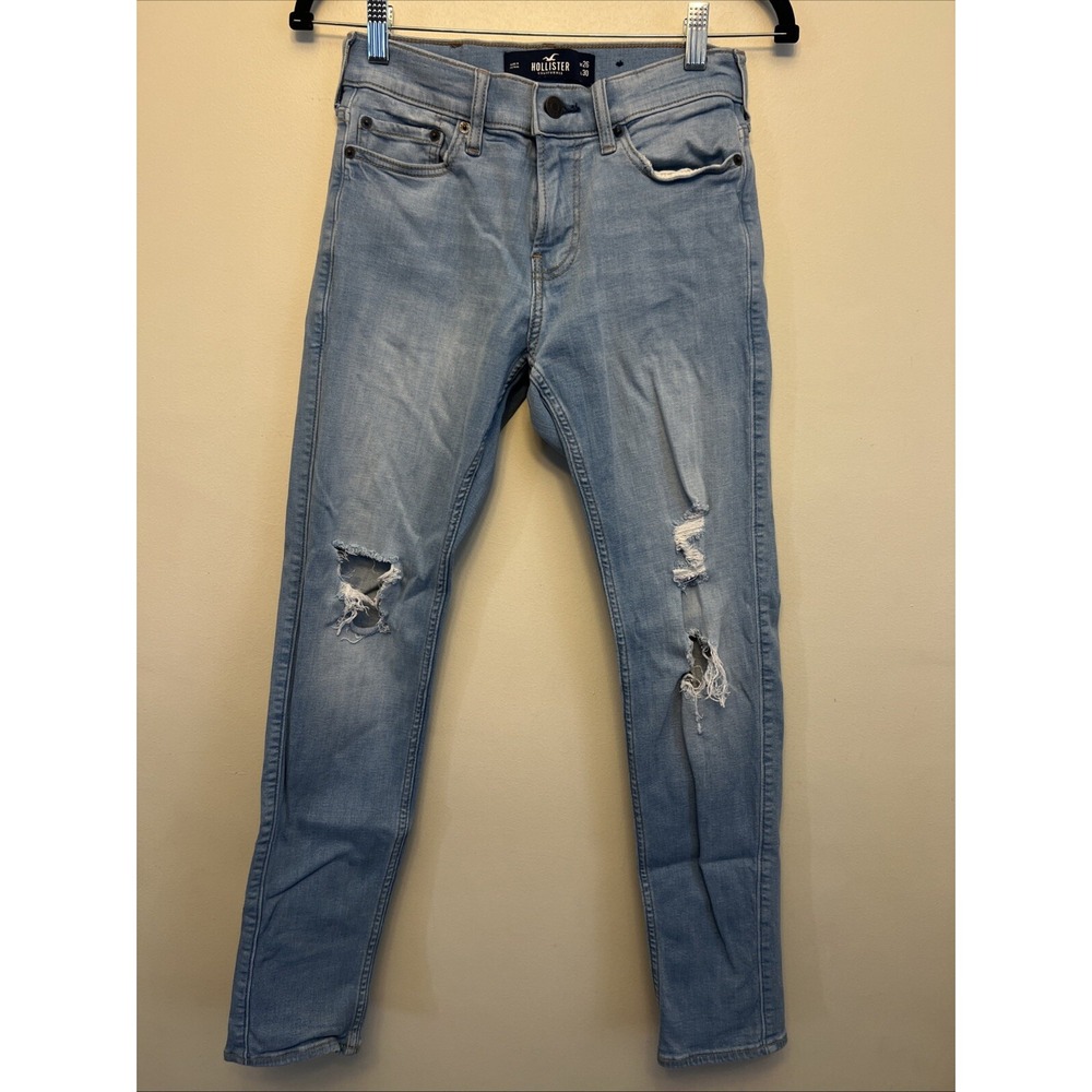 Hollister men's denim Skinny Jeans W26 x L30 blue‎